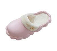 ARtray Ladies House Slippers, Memory Foam Slippers For Women, Waterproof Non-Slip Indoor Outdoor Mules Slippers, Winter Warm Cosy Removable Cotton Slippers, Fuzzy Closed-Toes Home Slippers