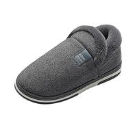 ARtray Men's Moccasin Slippers Memory Foam, Diabetic Slippers Extra Wide Fit, Hotter Shoes For Men Clearance, Breathable And Light Slipper Boots, Solid Color Versatile House Bedroom Slippers