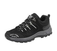 ARtray Men's Non-Slip Sneakers Walking Shoes Sports Shoes Lightweight Sports Shoes Leisure Shoes Shock Absorbing and Rebound Mountain Shoes, Black, 8 UK