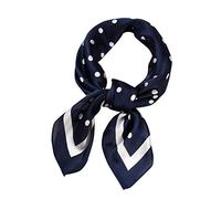 ARtray Men's Scarf Fine Mesh Black 70 x 70 cm Scarf Women's Scarf Polka Dot Scarves Wall Scarves, Marine, 70X70cm