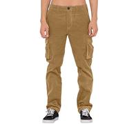 ARtray Mens Solid Color Corduroy Straight Pants Stretch Work Trousers Mens Men Cargo Pants with Multi Pocket Casual Loose Overalls Trousers Men Four Season Warm Trousers Camping Hiking Khaki