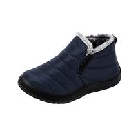 ARtray Miniature Short Winter Velvet Women's Boots Snow Water Flat Warm Women's Boots S Shoes Women, A Blue, 8.5 UK