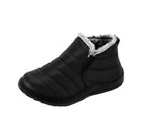 ARtray Miniature Short Winter Velvet Women's Boots Snow Water Flat Warm Women's Boots S Shoes Women, A Black, 7 UK