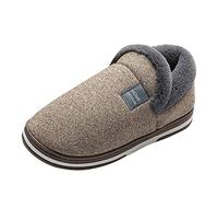 ARtray Moccasin Slippers Men Memory Foam, Diabetic Slippers Men Extra Wide Fit, Hotter Shoes For Men Clearance, Breathable And Light Slipper Boots, Solid Color Versatile House Bedroom Slippers