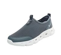 ARtray Non-Slip Shoes Men's Running Tennis Shoes Comfortable Runner Trainers Lightweight Breathable Mesh Hiking Shoes Breathable Trainers High Stretch Gym Sports Shoes, darkgray, 10 UK