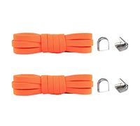ARtray Shoelaces Quick Release for Children Strapless Adjustable Elastic Sports Shoelaces Round for Winter Shoes, orange, One Size