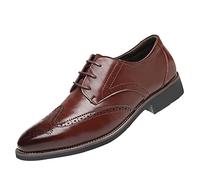 ARtray Shoes Black Men's Business Breathable Hollow Lace Business Shoes for Men Classic Style Sketches Men Shoes, brown, 7 UK