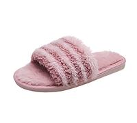 ARtray Shoes Women's Summer Slipper Fox Slippers Large Casual Women's Colour Fashion Plush Round Matching Flat Shoes Women Autumn 43, purple, 4 UK