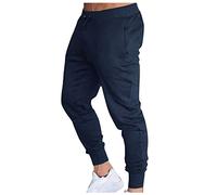 ARtray Tracksuit Bottoms for Men Hiking Trousers Mens Gym Joggers Sweatpants Causal Slim Fit Running Trousers Lightweight Breathable Training Pants Comfortable Elastic Waist Drawstring Pants Navy