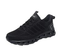 ARtray Turnschuhe Herren Sneaker For Men SchnüRsenkel Tennisschuhe üBergrößE Bequeme Walkingschuhe Outdoor Leichte BarfußSchuhe Atmungsaktive Turnschuhe Fashion Vielseitig Casual Schuhe, Black, 9 UK