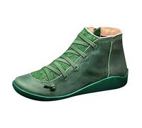 ARtray Winter Boots for Women Lightweight Comfortable Snow Boots Non-slip Warm Lining and Soft Thick Sole Comfortable Sports Shoes Shock Absorption and Rebound, Green, 6 UK