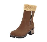 ARtray Winter Boots Women's Waterproof Winter Shoes Lightweight Comfortable Non-Slip Snow Boots with Warm Lining Women's Ankle Boots Biker Boots Women's Ankle Boots Platform Boots for Heat and Comfort