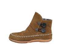 ARtray Women's Barefoot Shoes, Flat Elastic Short Boots, Comfortable Shoes, Lightweight Walking Shoes, Sports Shoes, Outdoor Leisure Shoes, Brown, 9 UK