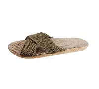 ARtray Women's slippers, bathing shoes, women's bathing slippers, fashion, simplicity, barefoot shoes, non-slip slip-on flat hat shoes, lightweight beach slippers, improved fit, coffee, 5/6 UK