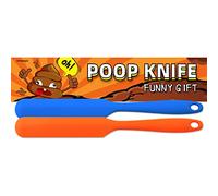 Artreeiger 2-Pack Poop Knife, Silicone Prank Cutting Toy Fun Gag Gift for White Elephant, Christmas, Anniversaries, Bachelor Parties, Birthdays and Special Occasions