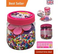 Hama Beads 4000 Beads and Pegboards in Tub (Pink)