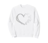 Arts and Crafts DIY Heart Silhouette I Love It Sweatshirt