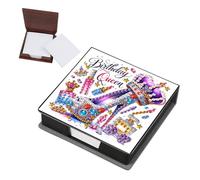 Arts and Crafts for Adults Crystal Art Diamond Art Set with Post It Notes Pack, Sticky Notes Set, Memo Block Note Pad Notepad, Note Block for Home Office(High Heels)