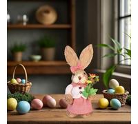 Arts And Crafts for Kids 4-6 Bulk Handmade DIY Woven Straw Bunny Craft Kit - Easter Decoration Couples Activity Home For Adults Diy Crafts Adults Women (A, 35cm)
