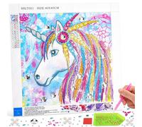 Arts and Crafts for Kids Age 8-10 for Girls, 5d Diamond Painting Kits for 8 9 10 11 13 Years Old Girls Teens Boys DIY Craft Paintings Kits Gifts for Children Unicorn Toys for Girls Teenage
