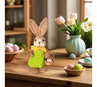 Arts And Crafts for Kids Ages 2-4 Boys Handmade DIY Woven Straw Bunny Craft Kit - Easter Decoration Couples Activity Home For Adults Toddler Arts And Crafts Table (B, 35cm)