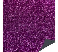 Arts & Craft Glitter Fabric PU Leather Sheets - Bow Making - Choice of 40 Colours - #3 Plum - A5 Size (# 3 - Plum A5)
