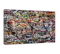 ARTS PRINTS Jackson Pollock Style Splash Painting Print ON Framed Canvas Wall Art Decor 24 x 16 inch(60x 40 cm) -38mm Depth