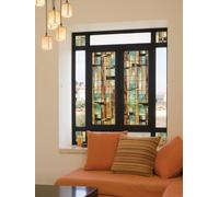 Artscape City Lights | Privacy Window Film with Stained Glass Pattern | Non-Adhesive & UV Protection | Easy to Apply & Removable | 61 x 91 cm