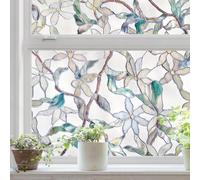 Artscape Jasmine | Window Privacy Film Stained Glass Pattern | Non-Adhesive & UV Protection | Easy to Apply & Removable | 61cm x 92 Centimetres