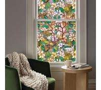 Artscape Magnolia | Window Privacy Film Stained Glass Pattern | Non-Adhesive & UV Protection | Easy to Apply & Removable | 61 x 92 Centimetres | Made in USA