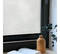 Artscape Porto | Decorative Privacy Window Film with Textured Glass Pattern | Non-Adhesive & UV Protection | Easy to Apply & Removable | 61 x 91 cm