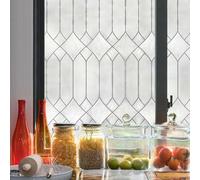 ARTSCAPE Regent | Privacy Window Film with Textured Leaded Glass Pattern | Non-Adhesive & UV Protection | Easy to Apply & Removable | 61 x 92 cm