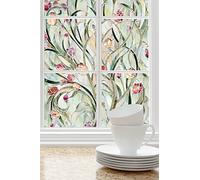 Artscape Spanish Garden | Privacy Window Film with Stained Glass Pattern | Non-Adhesive & UV Protection | Easy to Apply & Removable | 61 x 91 cm