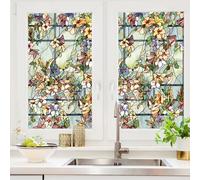 Artscape Trellis | Privacy Window Film with Stained Glass Pattern | Non-Adhesive & UV Protection | Easy to Apply & Removable | 61 x 91 cm