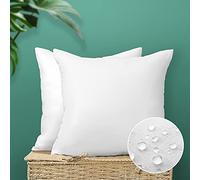 Artscope Outdoor Cushion Inner Pads, Set of 2 Waterproof Cushion Stuffer for Patio Garden Blench Sofa Farmhouse Decorative Pillows Inserts, Standard/White 45x45cm