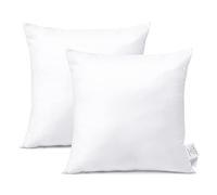 Artscope Set of 2 Premium Square Form Cushion Inner Pads 50x50cm Cushion Stuffer for Couch, Sofa, Bed - Indoor Decorative Pillows Inserts, Standard/White 20x20 Inch