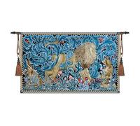 Artsence Tapestry William Morris Lion Fine Art Tapestry Wall Hanging 100% Cotton Size 55"x33"