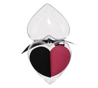 ARTSEWPLY 1 Box Heart Shape Makeup Sponge Dual-purpose Fluffy Powder Puff for Wet and Dry Foundation Blending Cosmetic Egg Beauty Sponges Reddish Black