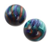 ARTSEWPLY 1 Pair 50mm Chinese Health Massage Baoding Balls for Hand Exercise and Stress Relief, Marble Grain Therapy Hand Balls for Seniors, Fitness Accessories for Home Use