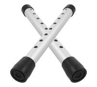 ARTSEWPLY 1 Pair Walker Leg Tubes Replacement 28Mm Diameter Aluminum Alloy with 8 Height Settings Adjustable Walker Legs Extension for Elderly Rehabilitation Mobility Aid