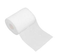 ARTSEWPLY 1 Roll White Mesh Floral Bouquet Wrap Snow Dot Pattern, 6" X 15 Yards, Firm Texture and Full Coverage, Easy to Cut for DIY Floral Arrangement and Wedding Decorations