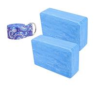 ARTSEWPLY 1 Set Natural Yoga Block High Density Non Slip Bricks for Flexibility Stability for Beginners Practice Enhance Balance Range of Motion Durable Safe Material Gradient Design