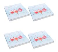 ARTSEWPLY 100pcs Birds Printed Disposable Cocktail Napkins Soft Absorbent Shower Serviettes for Birthday Party Dining Table Portable Paper Hand Towels for Wedding and Outdoor Use