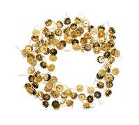 ARTSEWPLY 100pcs Christmas Ball Cap Cover round Shatterproof Ornament Caps for Xmas Crafts Tree Decorations Plastic Accessories
