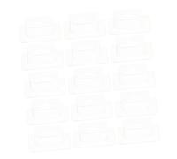 ARTSEWPLY 100pcs Clear Hooks Self-Adhesive Hanging Tabs for Wall Transparent Slot Hole Display Tags for Home Office Vehicle Use Easy Install Sticky Tabs for Hanging Folders and Items