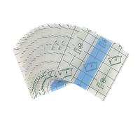 ARTSEWPLY 100pcs Cosmetic Makeup Mixing Palette Hand Palettes for Women Disposible Makeup Blender Pallets Adhesive Nail Art Blending Plates