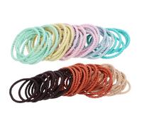ARTSEWPLY 100pcs Elastic Hair Ties Comfortable Ponytail Holders for Women Versatile Styling Accessories Simple Colors for All Occasions Hair Types
