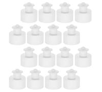 ARTSEWPLY 100pcs Hand Pull Bottle Cap Replacement Plastic Push Pull Lids Leakproof Cosmetic Water Bottle Lid Singlehanded for Skin Care Makeup Packaging