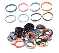 ARTSEWPLY 100pcs Inspirational Quote Wristbands Unisex Silicone Bracelets for Teens Motivational Affirmation Wristbands Colorful Elastic Design for Events and Festivals