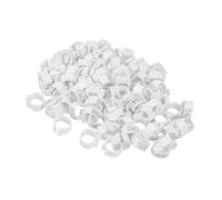 ARTSEWPLY 100Pcs Pigeon Leg Rings Abs Lightweight Identification Bands for Racing Birds and Poultry Foot Tags for Homing Pigeons Parakeets Cockatiels and Other Birds